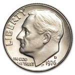 1976-D Roosevelt Dime 50-Coin Roll BU